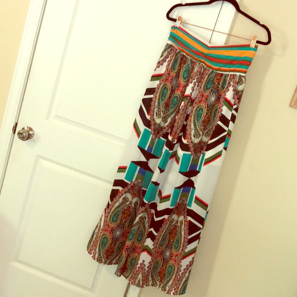 Multi-colored Maxi Skirt